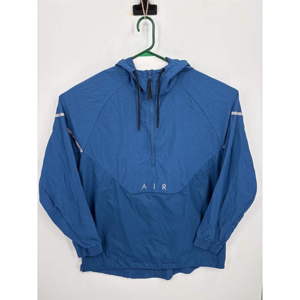 Nike Air Max 97 Anorak Zip Jacket Men's XL Blue Hooded Windbreaker Pullover